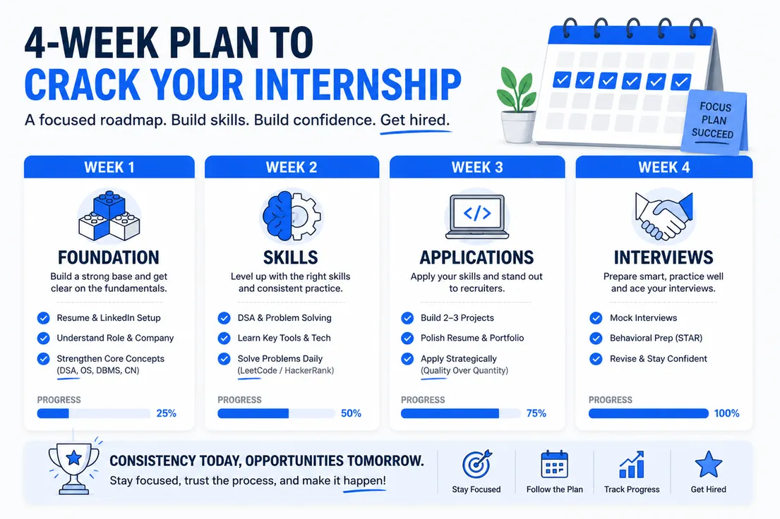 30 day plan for finding remote summer 2027 internships