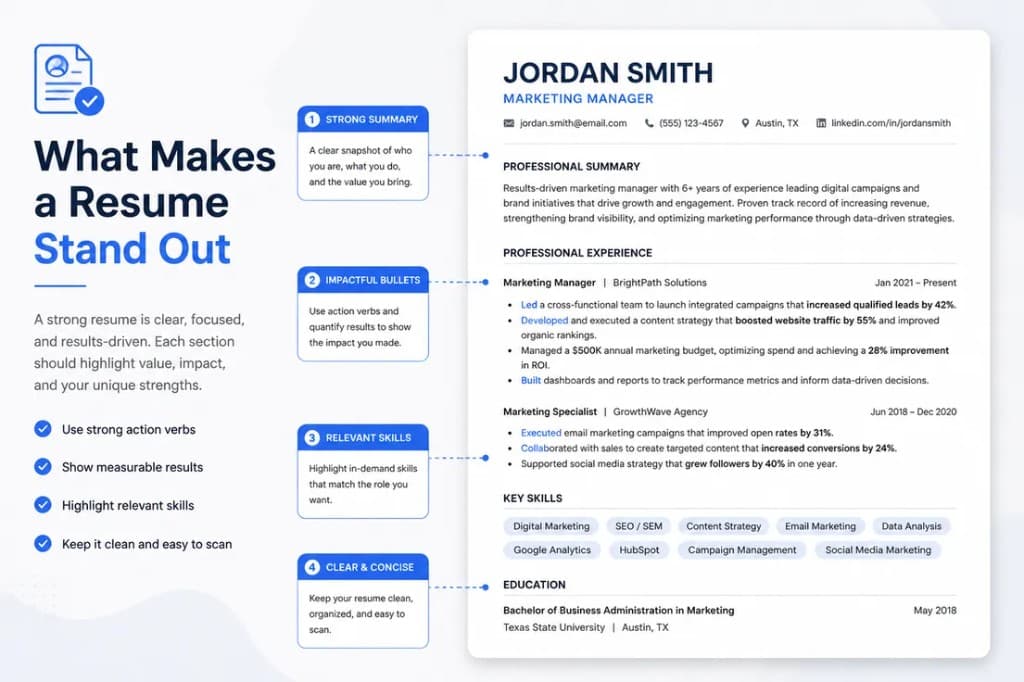 Resume tips for summer internship applications
